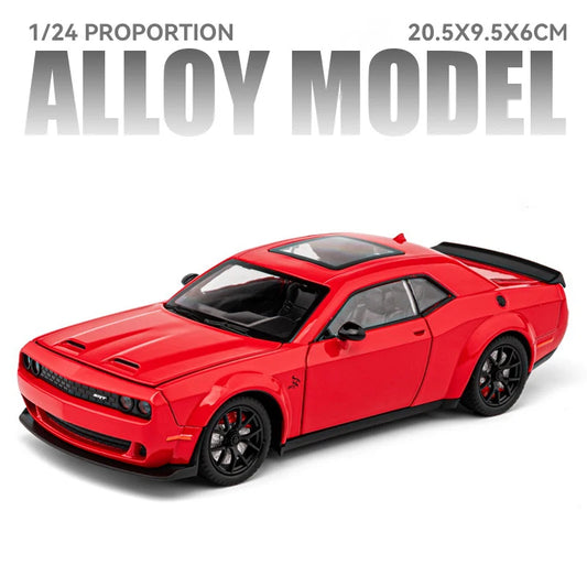 1:24 Challenger Hellcat Redeye Alloy Muscle Car Model