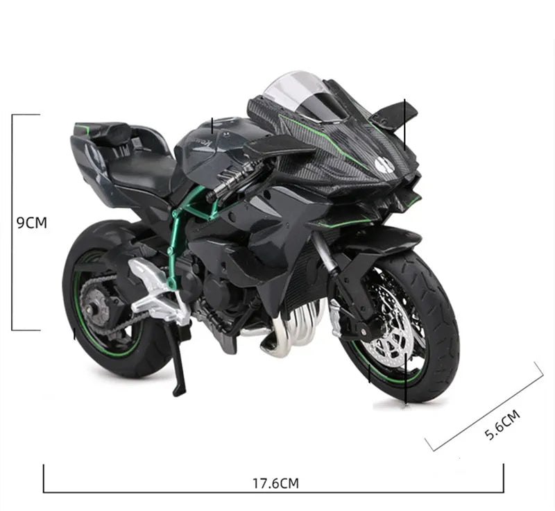 1:12 H2R Alloy Racing Motorcycle (with light & sound)